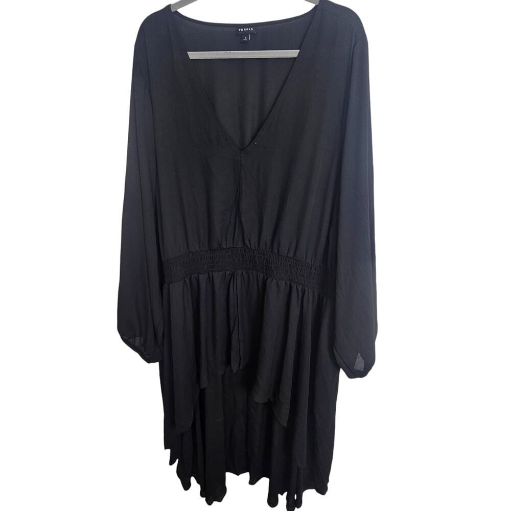 Torrid Womens Hilo Tunic Plus Size 6X Whimsygoth Smocked Date Night Going Out - Picture 2 of 10